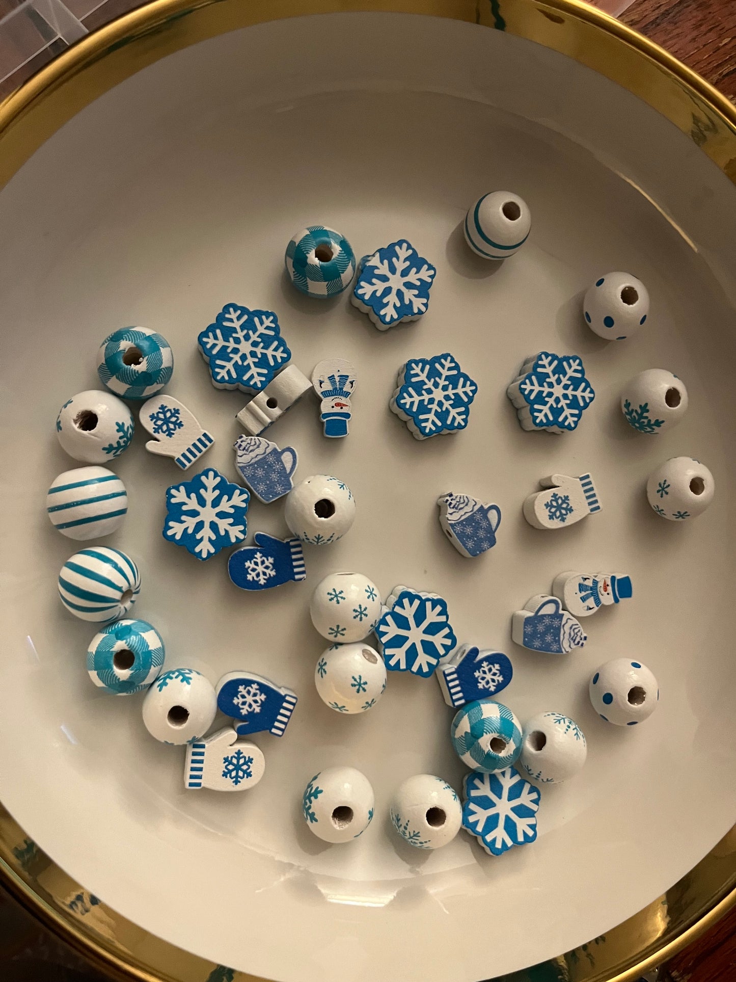 Collection Noël (perles en bois)🎄