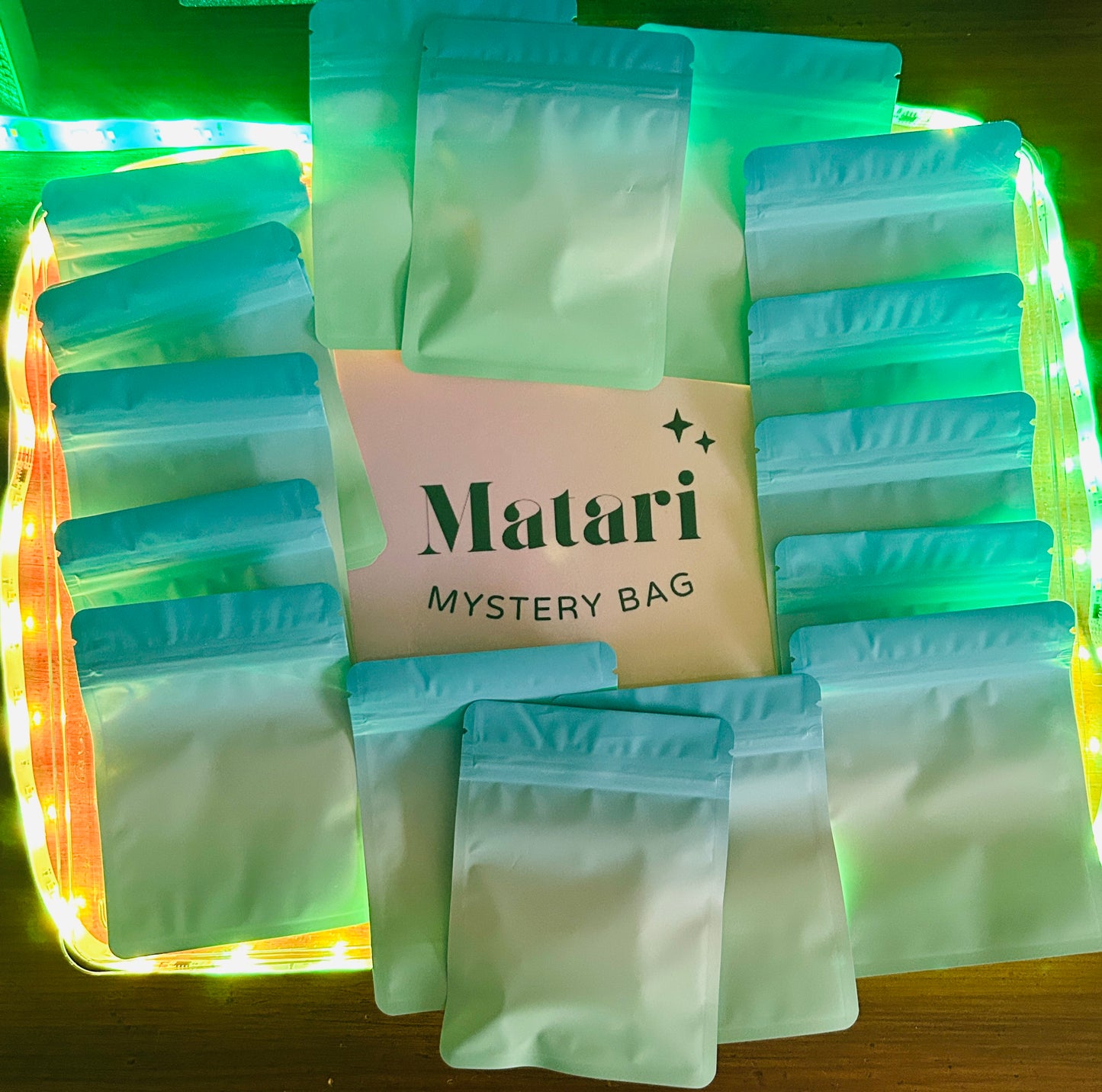 Sachet nature : perles effet pierre Naturelle, bois.